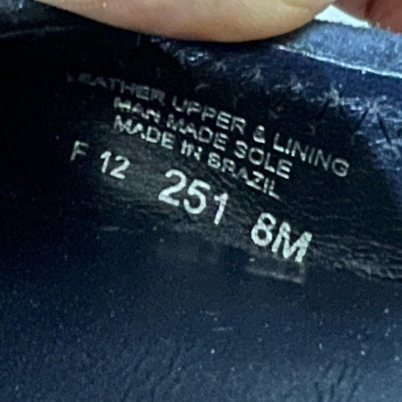 Tory Burch Navy Blue Suede Ballet Flats Gold Logo Size 8M - Picture 7 of 7